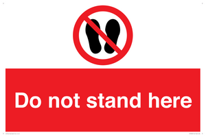 Do not stand here